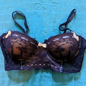 NWOT Black Fuchsia 36D bra (purple)